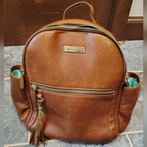 Lily Jade Old English Medium Leather Anna Backpack